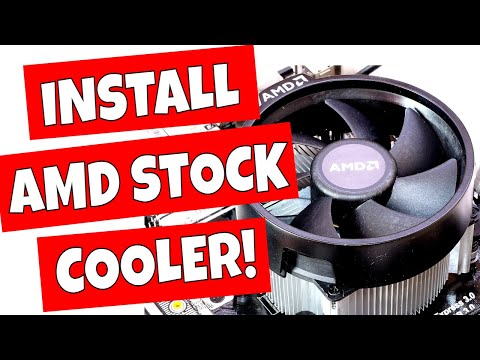 How To Install AMD CPU & Stock Wraith Cooler Quick & Easy