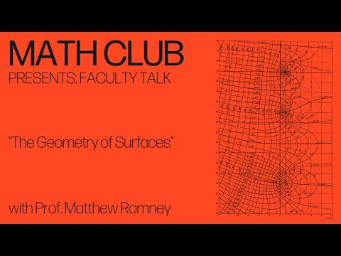 Faculty talk: “The Geometry of Surfaces”