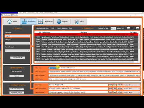 Prestashop SEO Monster - Search and replace SEO meta tags