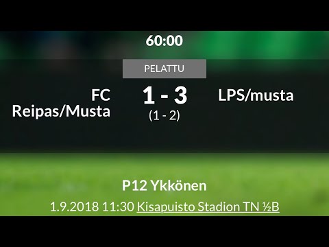 P12 Ykkönen: FC Reipas/musta -LPS/musta (alku) 1.9.2018
