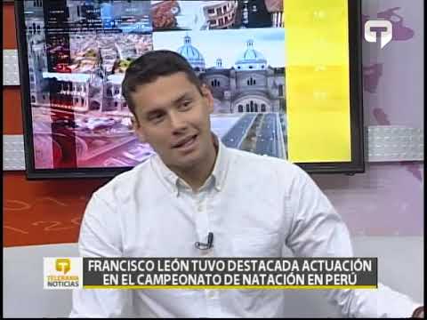 Francisco León tuvo destacada actuación en el campeonato de natación en Perú