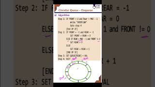 Algorithm circular queue enqueue #circularqueue #csegurushorts #shortsvideo #shortvideo #shorts