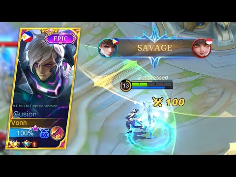 0.1 SECOND DELETE!! GUSION SATISFYING SAVAGE ULTRA FASTHAND