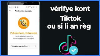 🟢Men koman pou vérifye kont Tiktok ou a si li an règ