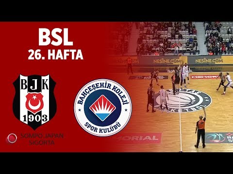 BSL 26. Hafta Özet | Beşiktaş Sompo Japan 80-78 Bahçeşehir Koleji