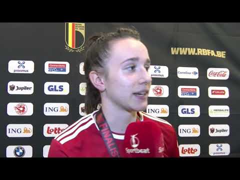 Interview mit Standard de Liège Spielerin Loredana Humartus nach das Pokal Finale von Belgien 2022