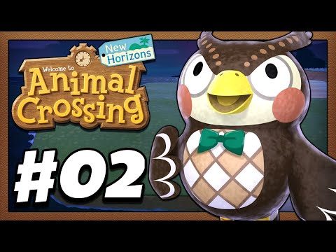 Animal Crossing New Horizons - Gameplay Walkthrough Part 2 - Blathers Donations and 5000 Nook Miles!