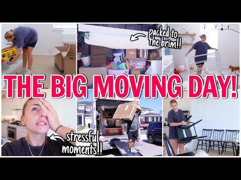 MOVING DAY CHAOS 😅 Unpacking, New Furniture & Our First Night in the NEW HOUSE!