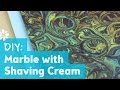 DIY Marble Pattern with Shaving Cream 