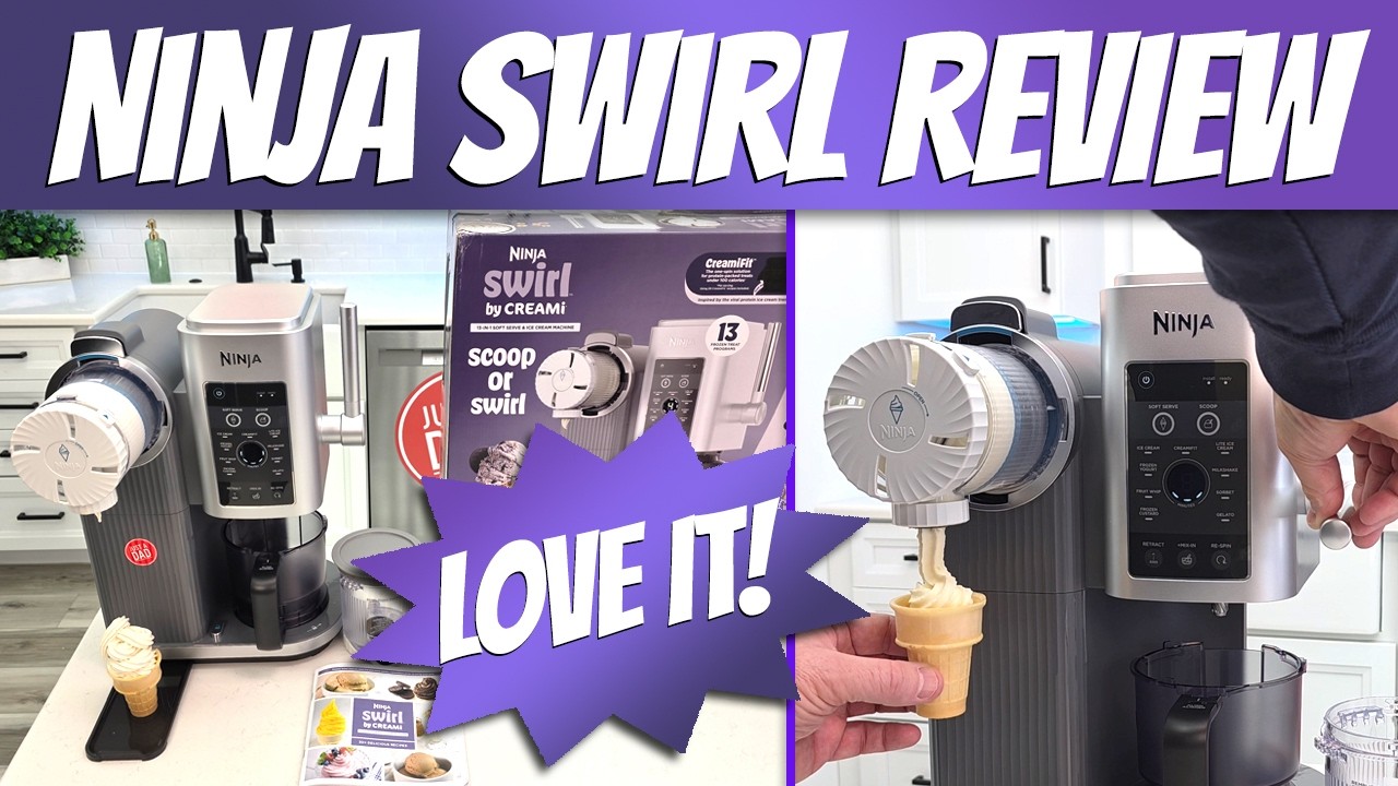 NEW! Ninja Creami Swirl Soft Serve Ice Cream Maker Honest Review & How To Setup First Time