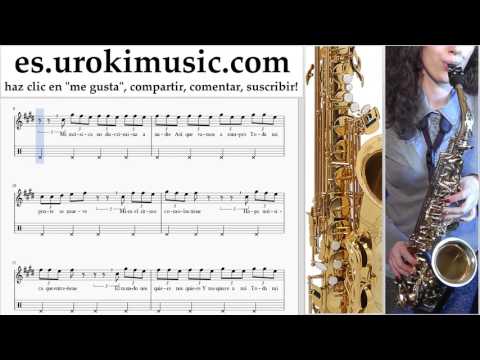 How to Play Saxophone (Alto) J. Balvin, Willy William - Mi Gente Tabs um-i352