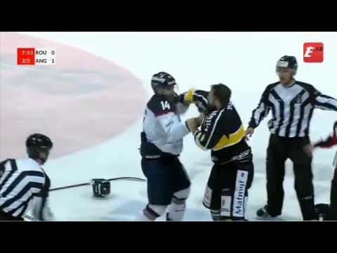 Hockey Fight : Bagarres Manavian et Guillemain ROUEN-ANGERS LM 2014 (RHE 76)
