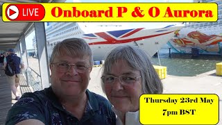 Join us live from onboard our favourite P & O Ship Aurora in the port of Helsinki.