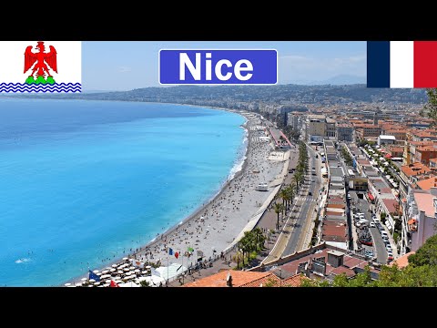 France, Nice beach and waterfall, is it a realy paradise? [4K]