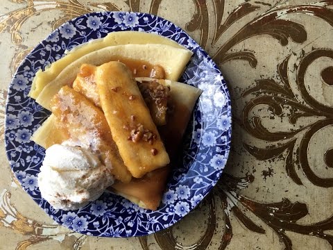 BANANAS FOSTER CREPES