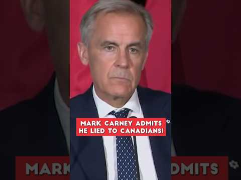 Mark Carney Admits He Blatantly LIED To Canadians 🤥😱