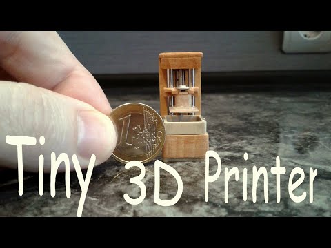 Tiniest 3D Printer in the World, and it Works!
