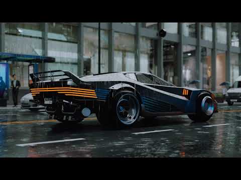 D5 Render 2.5 | Cyberpunk 2077 Car | Rainy city streets