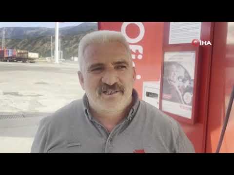 Akaryakıt İstasyonuna Helikopter İndi.