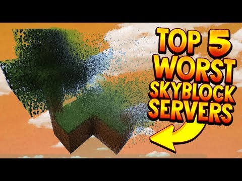 Insane Cookie Cutter Nightmare! TOP 5 Worst Skyblock Servers 2018 (+New Minecraft Servers)