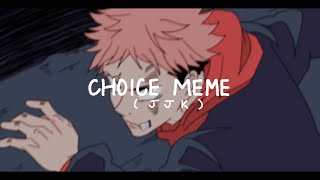 Cover art for ⭐️ CHOICE MEME ⭐️ (Jujutsu Kaisen Fan Animation)