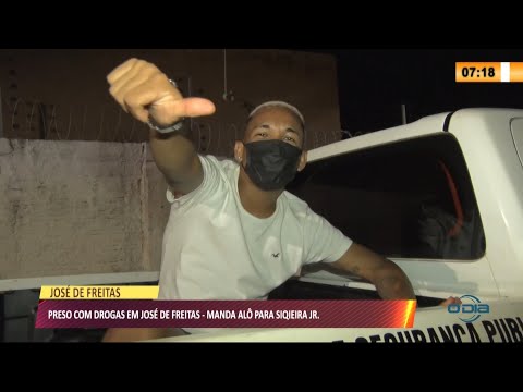 Jovem é preso com drogas em José de Freitas e manda recado para as gatas de Teresina 22 06 2021