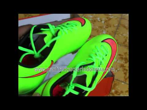 Sepatu Bola Nike Mercurial Veloce II FG Electric Green Hyperpunch Black Volt 651618 360 Original