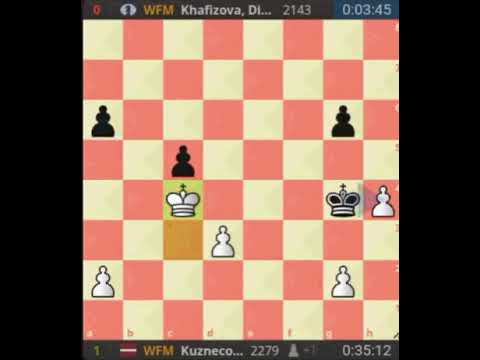 Chess Marija Kuznecova )vs Diana Khafizova clip1908