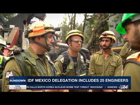 Equipo militar israelí ayuda a rescatar – Terremoto de México