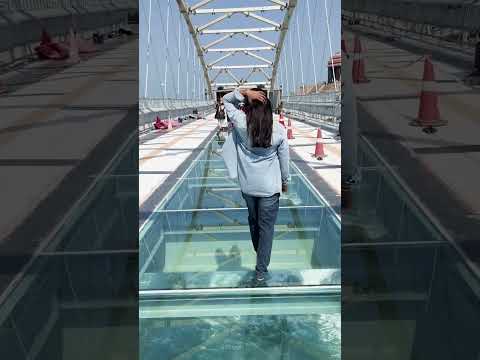 New Glass Bridge 🌉 , Kanyakumari #rock #memorial #statue #seabridge #travel #shorts #traveldiaries