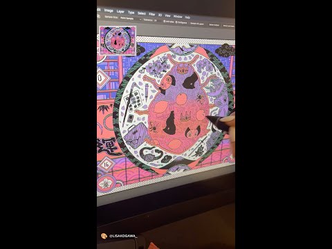 Thumbnail of the video: BTS of Lisa Kogawa’s Bullet Train art
