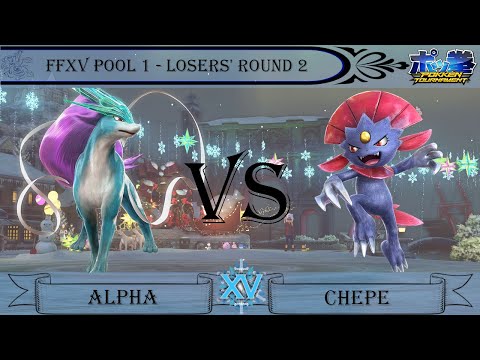 FFXV Pokkén Pool 1 Winners' Round 1: Alpha (Suicune) vs Chepe (Weavile)
