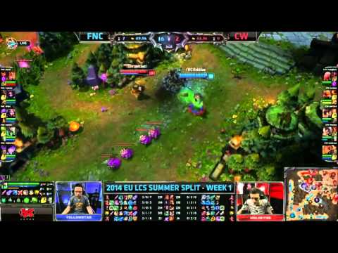 FNATIC vs COPENHAGEN WOLVES Highlights EU LCS Summer 2014