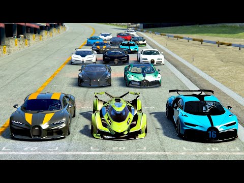 Lamborghini V12 Concept GT vs Bugatti Hypercars - Black Cat Country