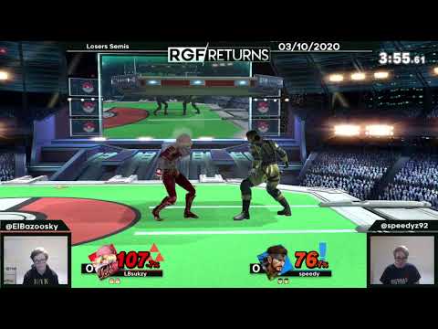 RGF Returns | LBsukzy (Sheik, Banjo, Pac-Man, Mega Man) vs. speedy (Snake) | SSBU LSFs