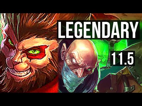 WUKONG vs SINGED (TOP) | 2.1M mastery, 12/2/9, 700+ games, Legendary | NA Diamond | v11.5