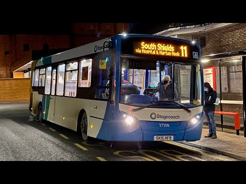 Through the Tyne Tunnel: Stagecoach North East 37308 (SK15HFB) Alexander Dennis Enviro 200