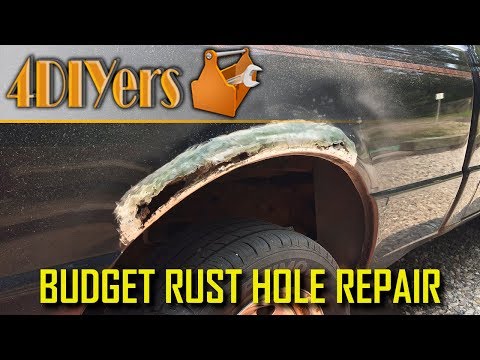 How to Fix Rust Holes on a Budget Using Fiberglass - NO WELDING