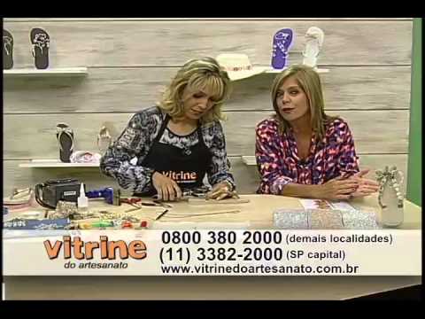 Chinelo Customizado com Laço Vazado com Andréia Bassan - Vitrine do Artesanato na TV