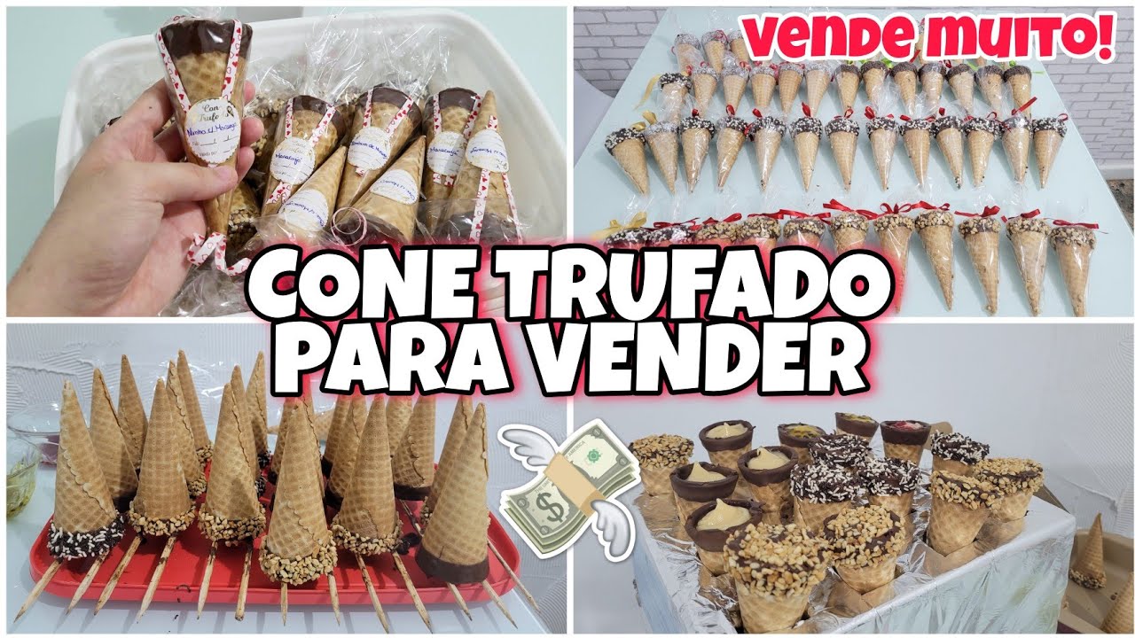 COMO FAZER CONE TRUFADO + PREÇO DE CUSTO, DE VENDA E DICAS ❤