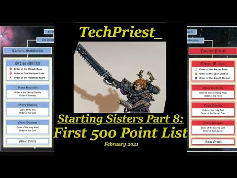 Starting Sisters of Battle 8: 500 point List Building