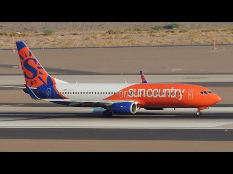 Sun Country Boeing 737-800 [N830SY] takeoff from PHX