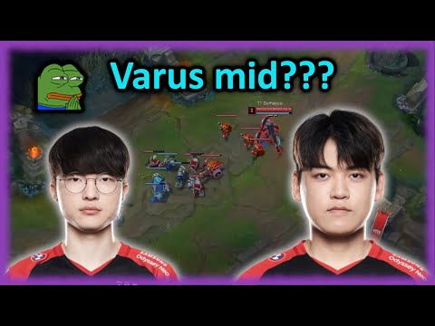 T1 Varus mid??? | T1 vs KDF | LCK Spring