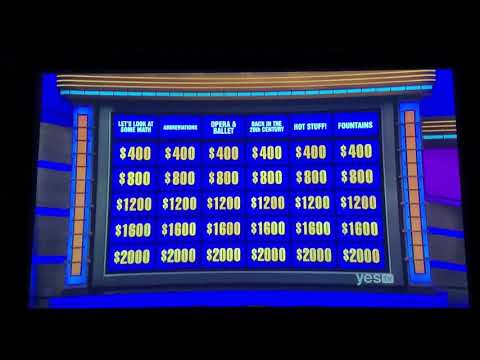 Double Jeopardy, semifinals Day 3; Teacher’s Tournament 2020 - 2nd Daily Double (6/3/20)
