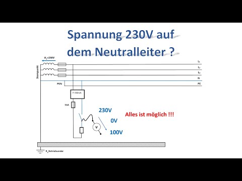 Voltages on the neutral wire 230V ... 115V ... 0V / Surprises with faulty circuits