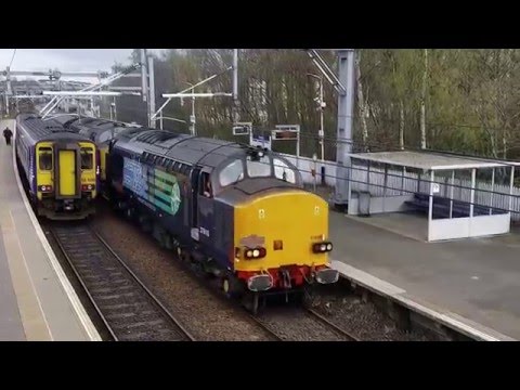 DRS 37610/37409 throttle it at Springburn: 1Z37 "Spring West Highlander" (22/4/16)
