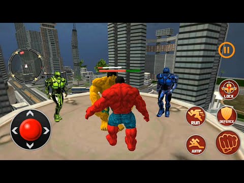Red Monster Hero City Monster Superhero Robot Battle | Red Monster Vs Robot - Android GamePlay