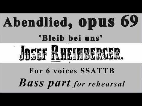 Abendlied Bass part - YouTube