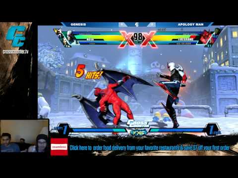 Cross Counter Room @ Evo 2013: @GenesisDoes_ vs. @TheApologyMan FT3 - Ultimate Marvel vs. Capcom 3