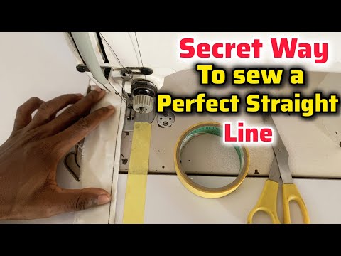 How to sew a perfect straight line